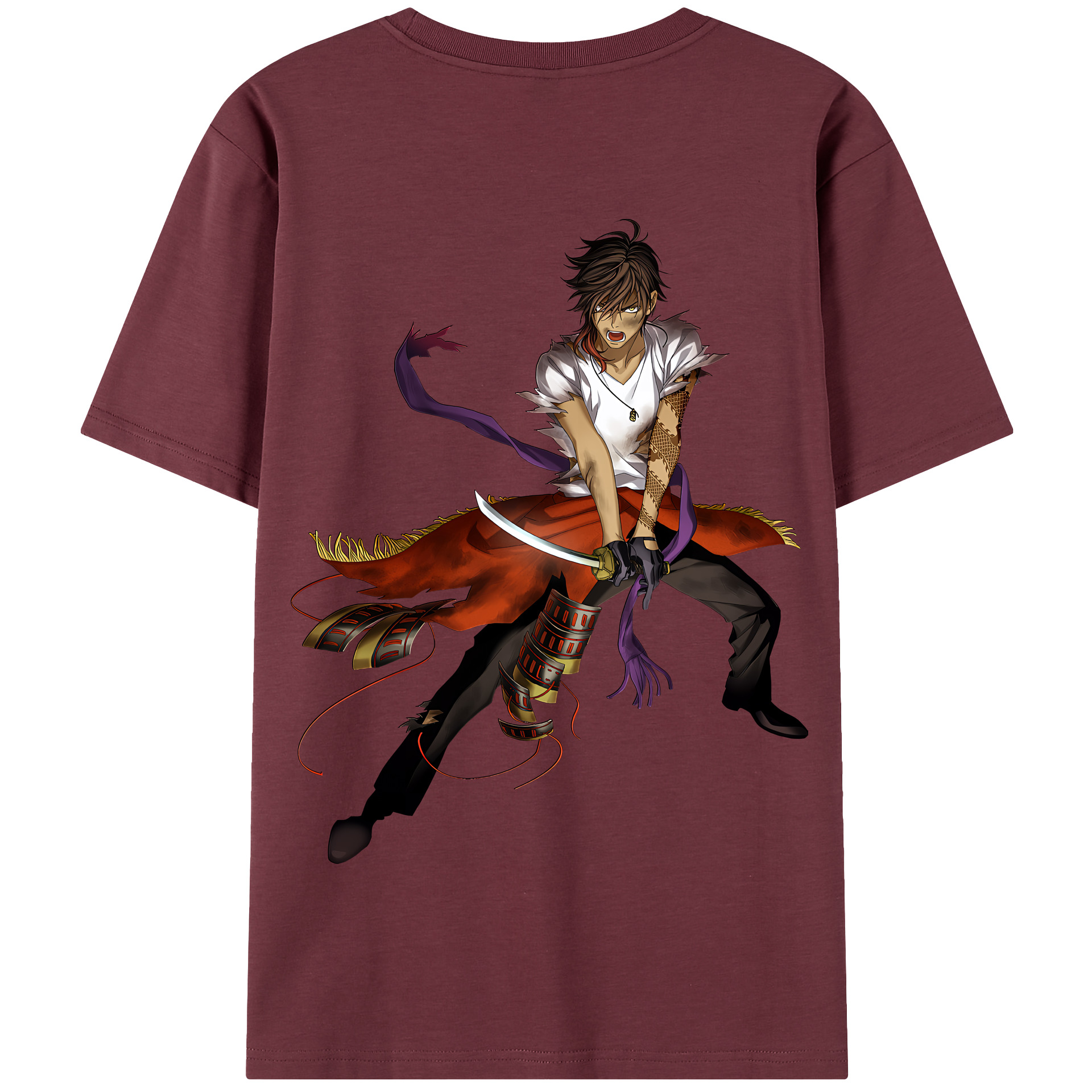（画像用） 刀剣乱舞 Touken Ranbu 綿100％半袖Tシャツ（背面プリント）